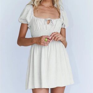 Princess Polly | Madelyn mini dress beige | Size US 2